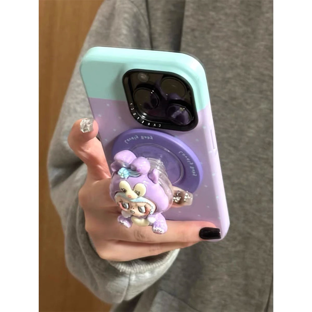 Cute Funny Rabbit StellaLou Magnetic Holder Phone Case for iPhone