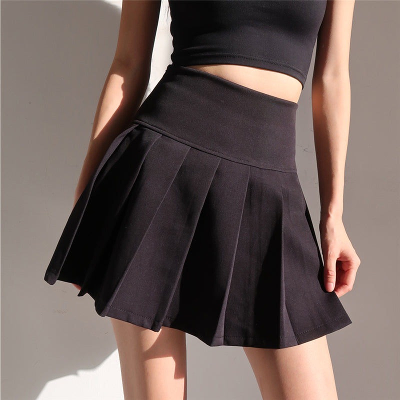 Black Pleated Skirt